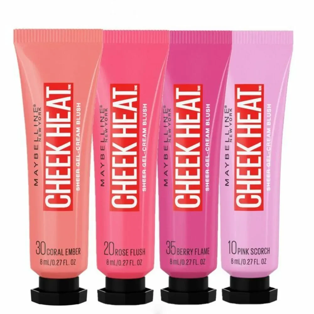 Maybelline Cheek Heat Gel Cream Sheer Lightweight Blush Natural Oil Free Dewy